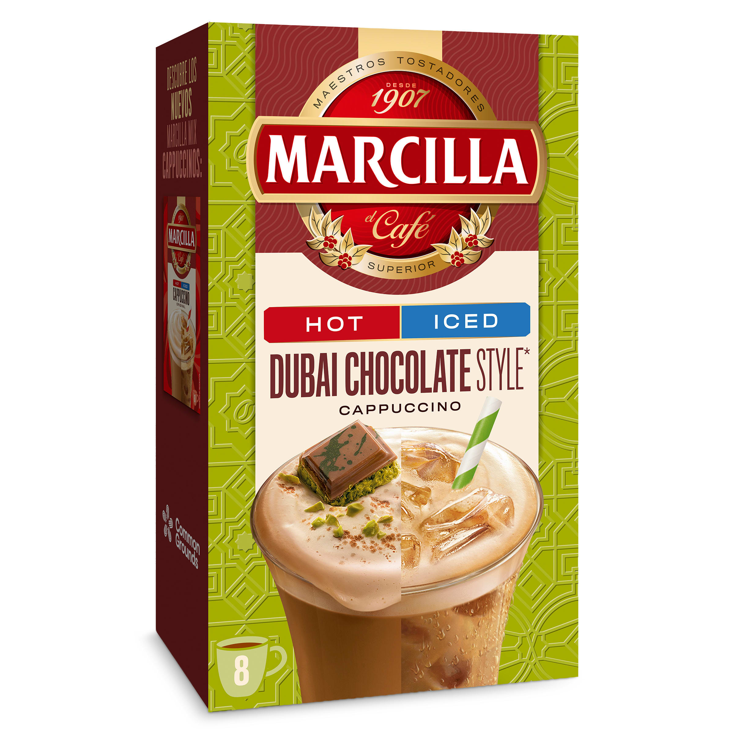 Café soluble cappuccino chocolate Dubai Marcilla 120 g