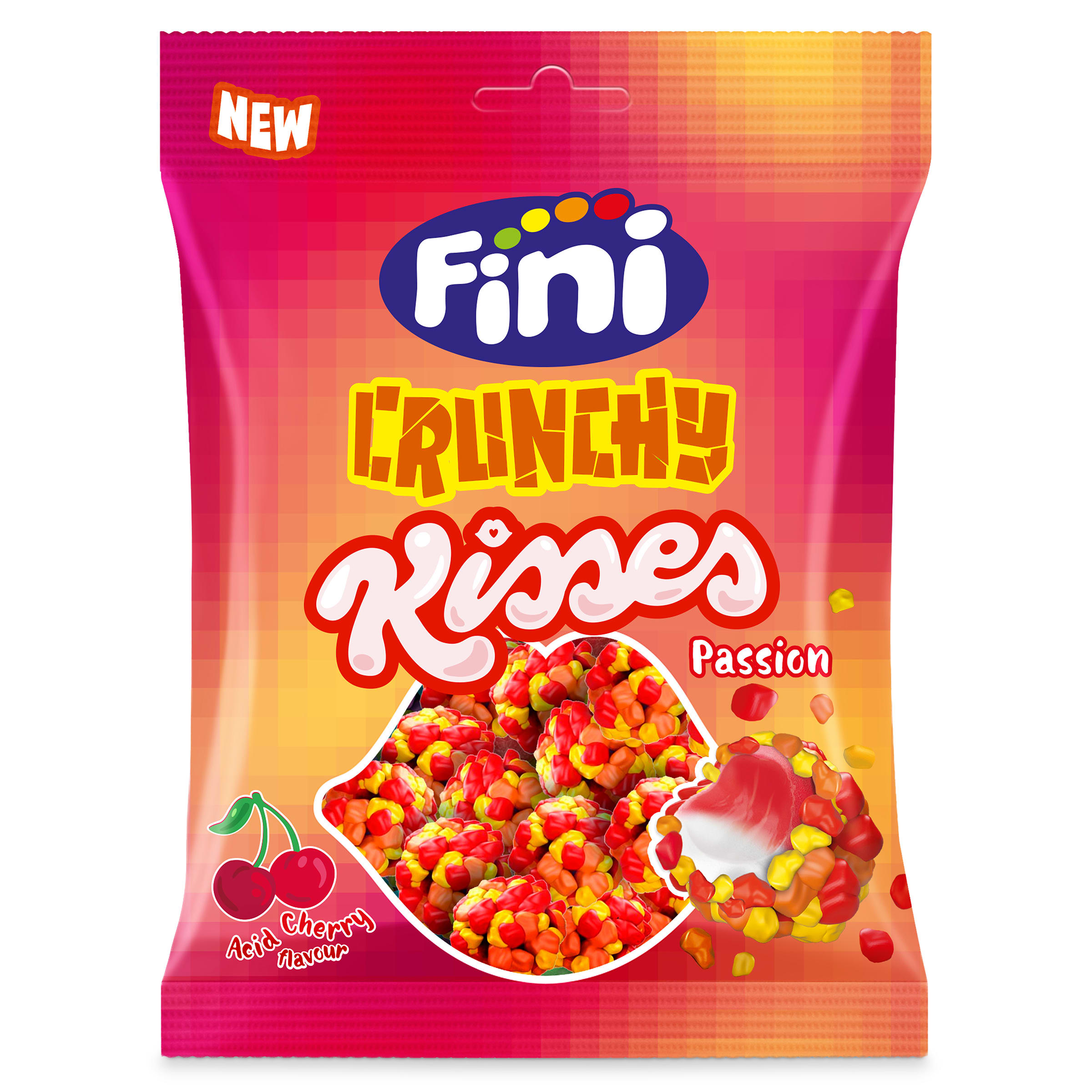 Crunchy kisses cereza Fini 75 g