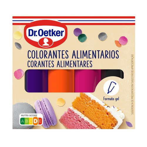 DR.OETKER Colorantes alimentarios oscuros 40 g.