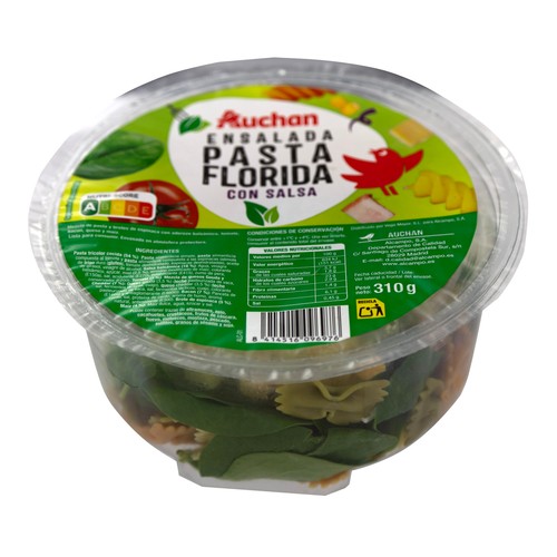 AUCHAN Ensalada de pasta Florida 305 g. Producto Alcampo
