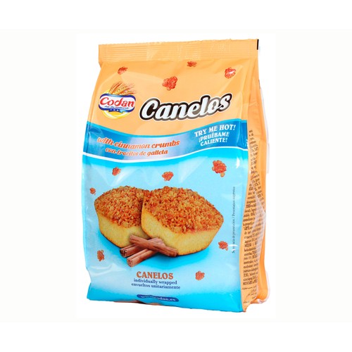 CODAN Mini magdalenas canelos 200 g.