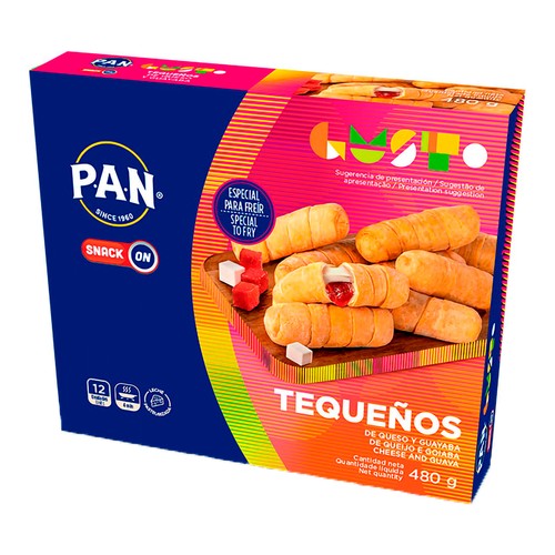 P.A.N Tequeños de queso y guayaba 480 g.