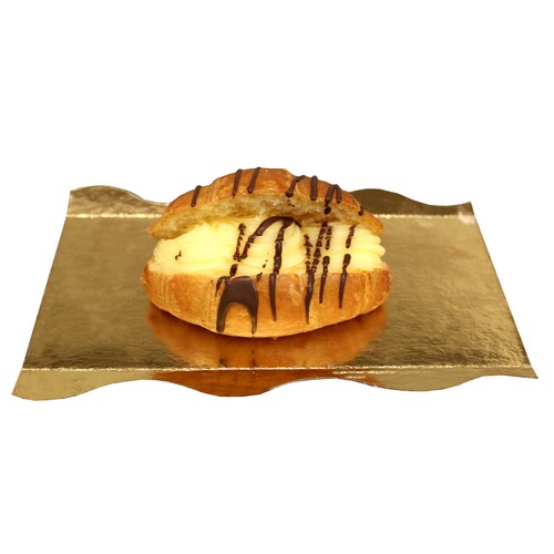 Croissant mini relleno de crema, 45g.