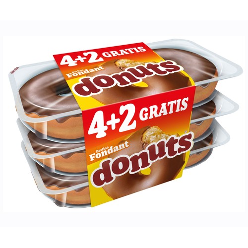 DONUTS Rosquillas con chocolate 4+2 gratis 342 gr.
