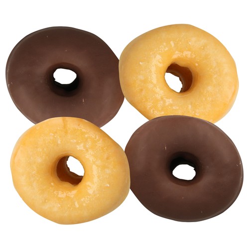 Rosquillas mixtas (2 clásicas de azucar y 2 recubiertas de chocolate bombón)