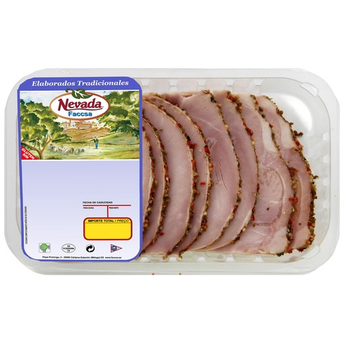 Bandeja con cinta de lomo de cerdo a las finas hierbas NEVADA
