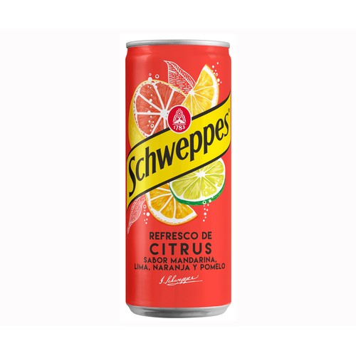 SCHWEPPES Refresco cítrico lata 33 cl.