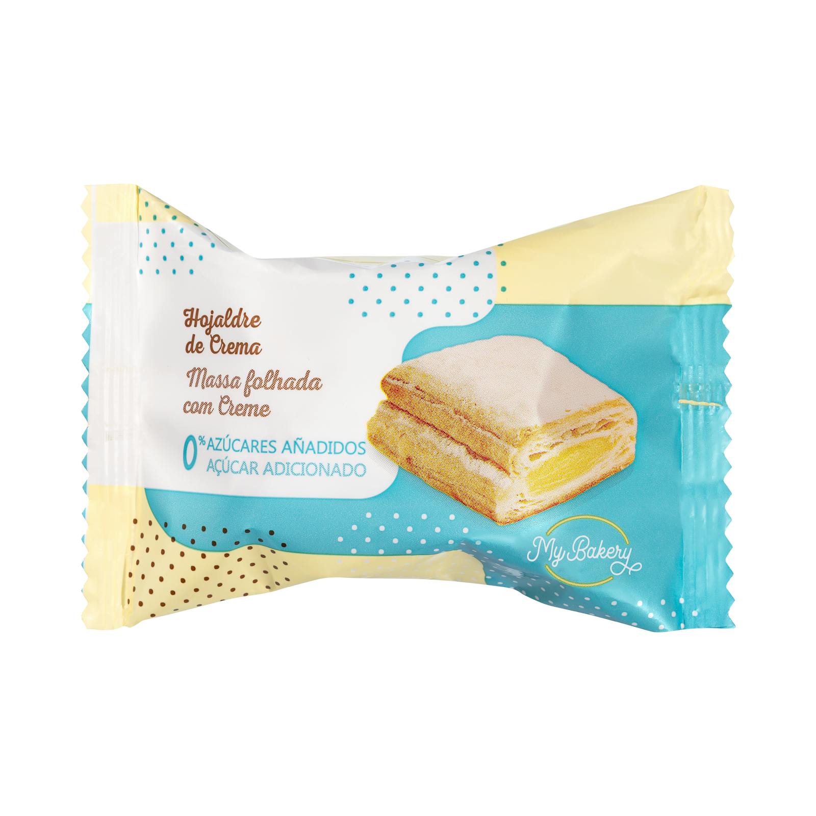 Hojaldre relleno de crema Hacendado sin azúcar añadido