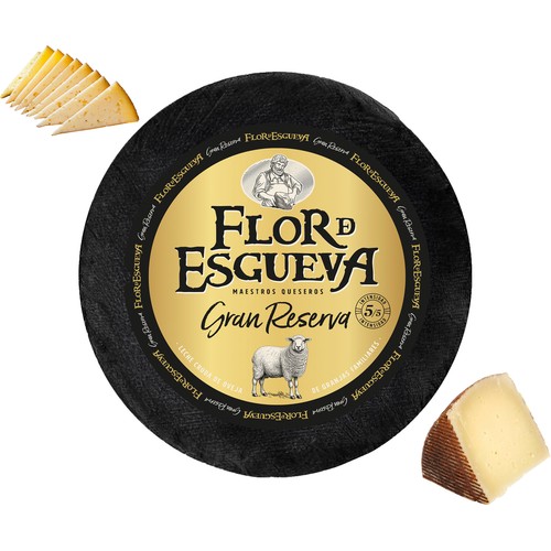 FLOR DE ESGUEVA Queso de oveja Gran Reserva elaborado con leche cruda.