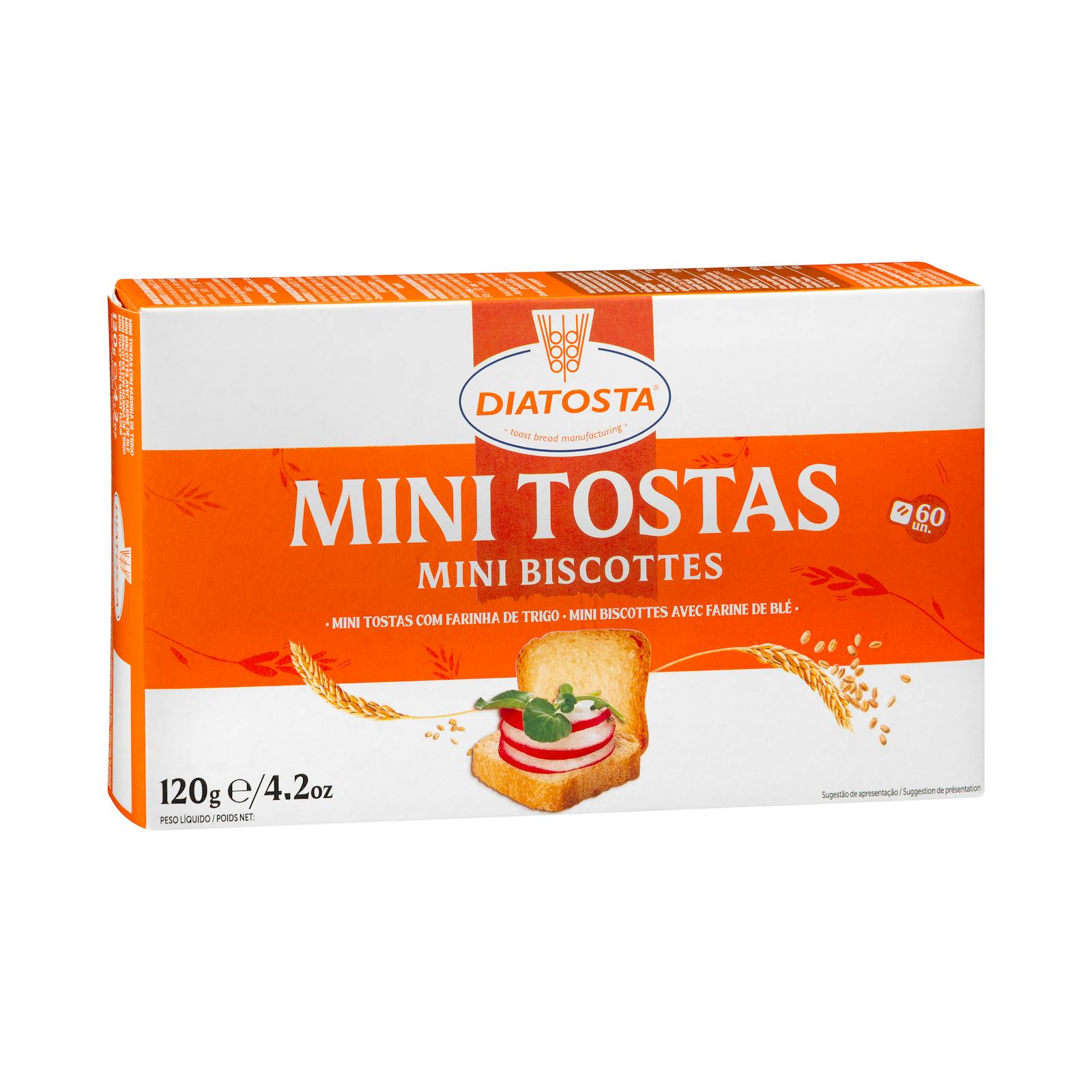 Mini biscotes de trigo Diatosta