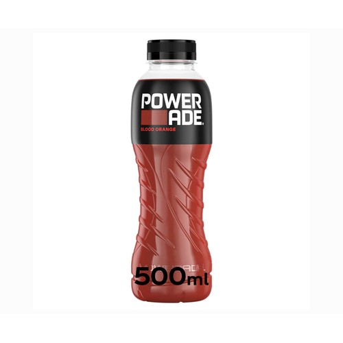 POWERADE Blood Orange Bebida deportiva sabor naranja botella de 500ml.
