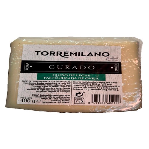 COVAP Queso de oveja curado 400 g.