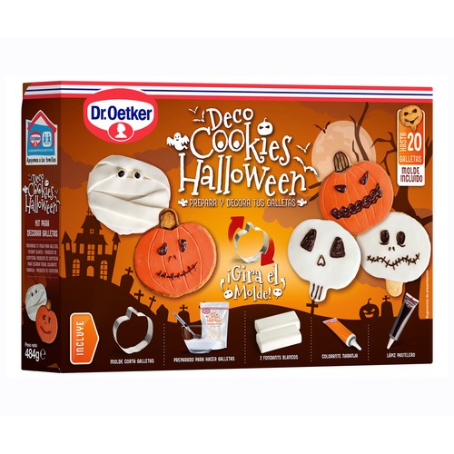 DR. OETKER Preparado para decorar cookies DR. OETKER HALLOWEEN 484 g.