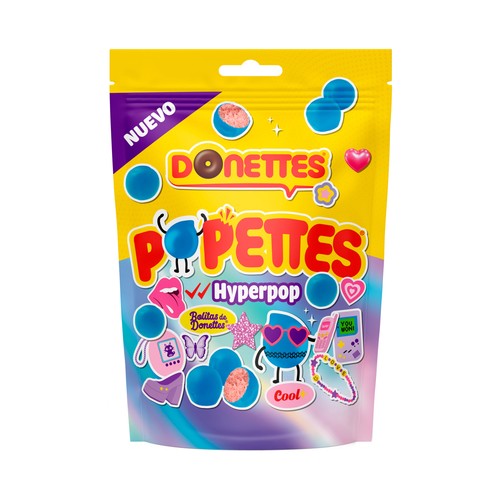 DONETTES Popettes Hyperpop Bolitas de dontettes 100 g.