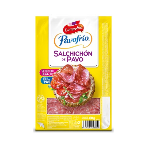 CAMPOFRÍO Salchichón 100% carne pavo 80 gr.