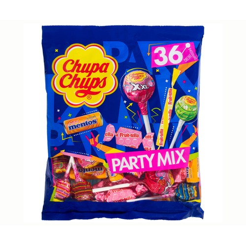 CHUPA CHUPS Party mix Golosinas y caramelos de sabores surtidos 400 g.