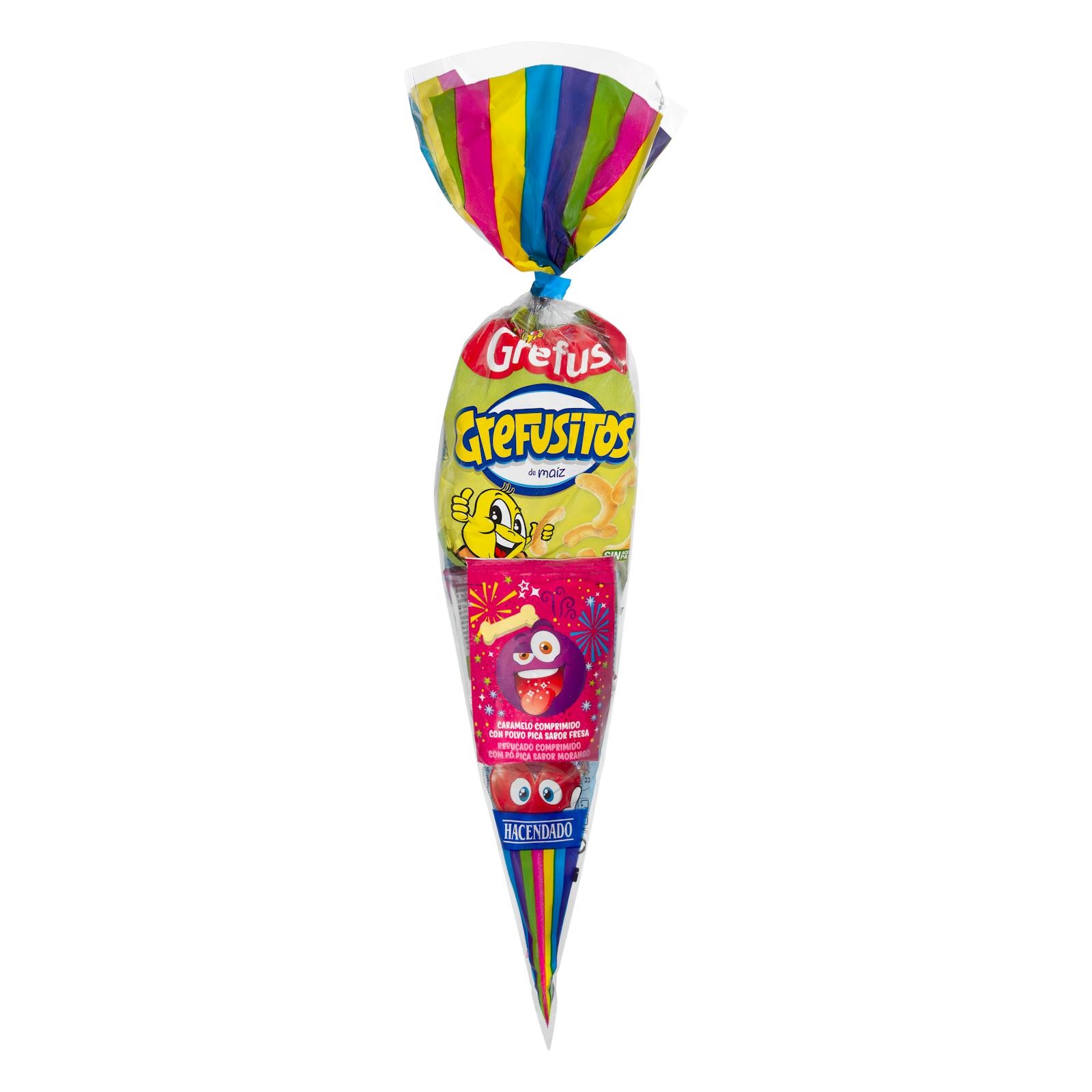 Cono de golosinas celebración Hacendado