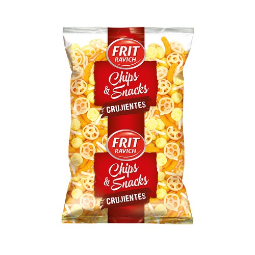 FRIT RAVICH Cocktail snack & chips crujiente y apetitosos 325 g.