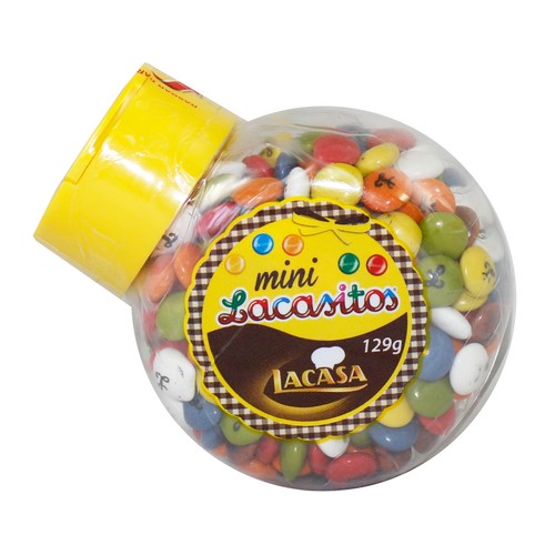 LACASITOS Grageas mini de colores con chocolate LACASITOS 129 g.