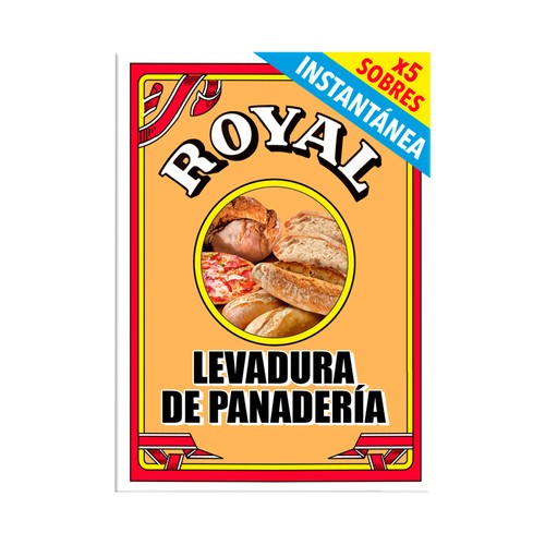 ROYAL Preparado en polvo con gasificantes para hornear pan 27,5 g.