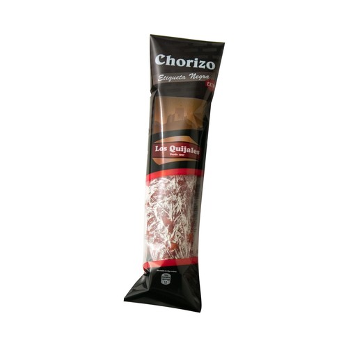 LOS QUIJALES Chorizo extra tipo cantimpalo LOS QUIJALES Etiqueta negra 250 g.