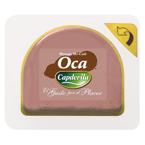 CAPDEVILLA Paté mousse Mi-Cuit de higado de oca / ganso, elaborado sin gluten CAPDEVILLA 55 g.