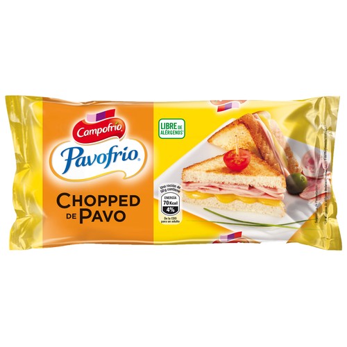 CAMPOFRÍO Chopped de pavo, bajo en grasa CAMPOFRÍO 380 g.