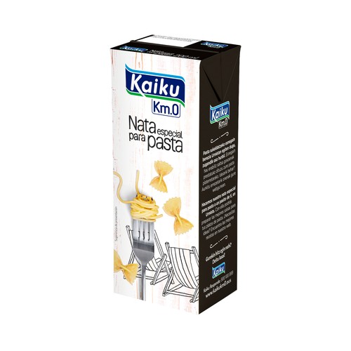 KAIKU Km.0 Nata (15% materia grasa) especial para pasta 200 ml.