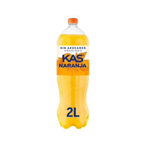 KAS ZERO Refresco de naranja sin azúcares añadidos 2 l.