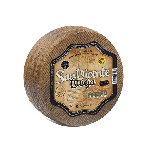 SAN VICENTE Queso de oveja curado elaborazo con leche cruda, cuña.