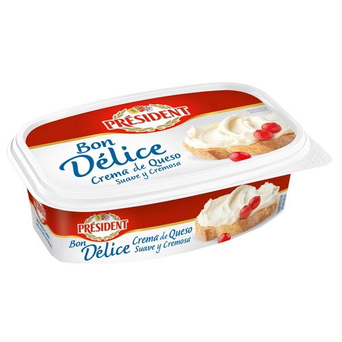 PRESIDENT Queso untable natural Bon Delice PRESIDENT Tarring de 200g.