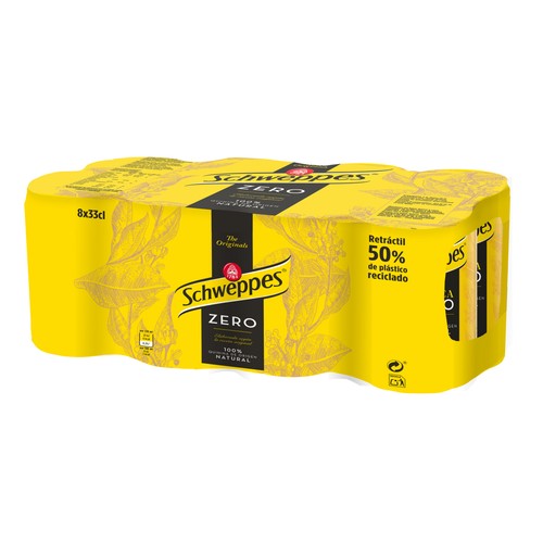 SCHWEPPES Tónicas Zero pack 8 uds. x 33 cl.