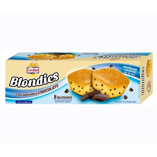 CODAN Bizcochito blondie choco chips 8 uds. 200 g.