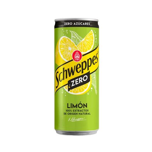 SCHWEPPES ZERO  Refresco de limón lata de 33 cl.