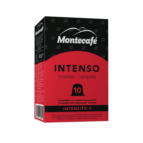MONTECAFÉ Café en cápsulas Intenso I9, 10 uds.