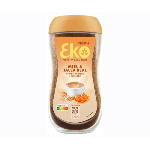 EKO Cereales solubles para beber con Miel y jalea 150 g.
