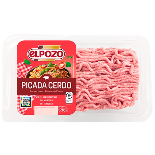 EL POZO Preparado de picada de cerdo (burger meat) 500 g.