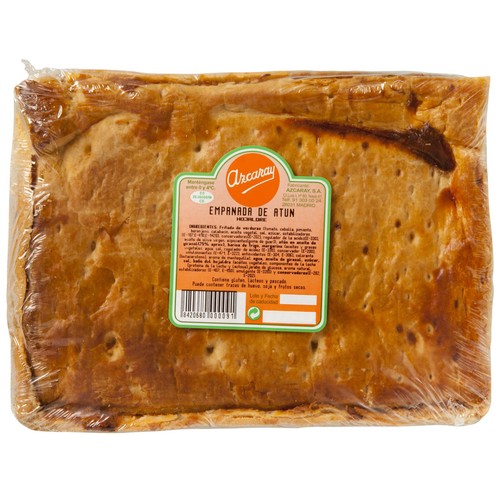Empanada de atún con masa de hojaldre AZCARAY 600 gr.