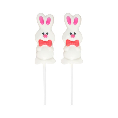 DEKORA Piruletas de pascua de chocolate con forma de conejitos 25 g.
