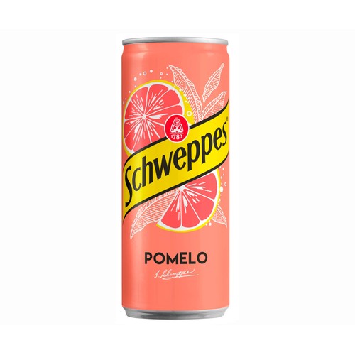 SCHWEPPES Refresco de pomelo lata 33 cl.
