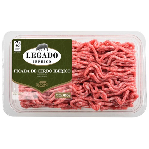 LEGADO IBÉRICO de El Pozo Preparado de carne picada de cerdo ibérico 400 g.