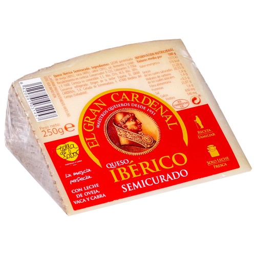 EL GRAN CARDENAL Queso ibérico semicurado EL GRAN CARDENAL 250 g.
