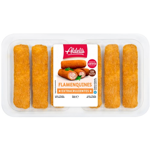 ALDELÍS Flamenquines de pavo y queso fundido 255 g.