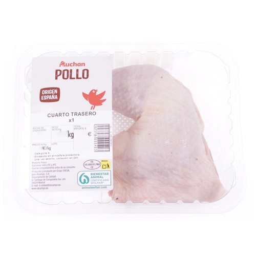 AUCHAN Cuarto trasero de pollo x1. Producto Alcampo
