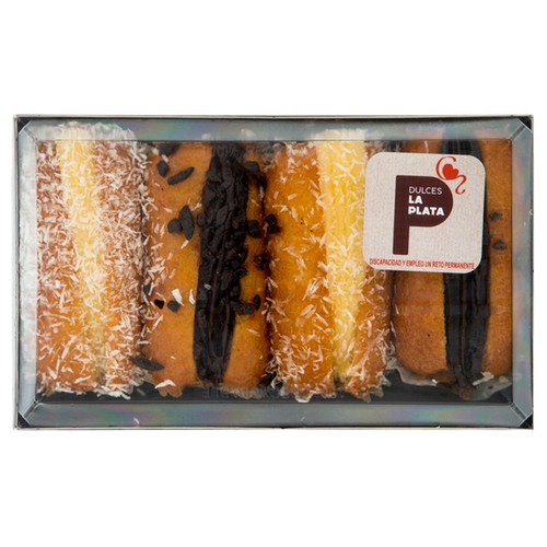 DULCES LA PLATA Delfines surtidos 4 unidades 180 g.