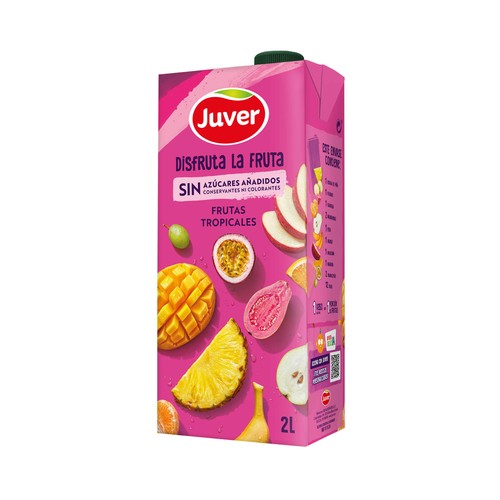 JUVER Néctar sin azúcar añadido tropical 2 l.