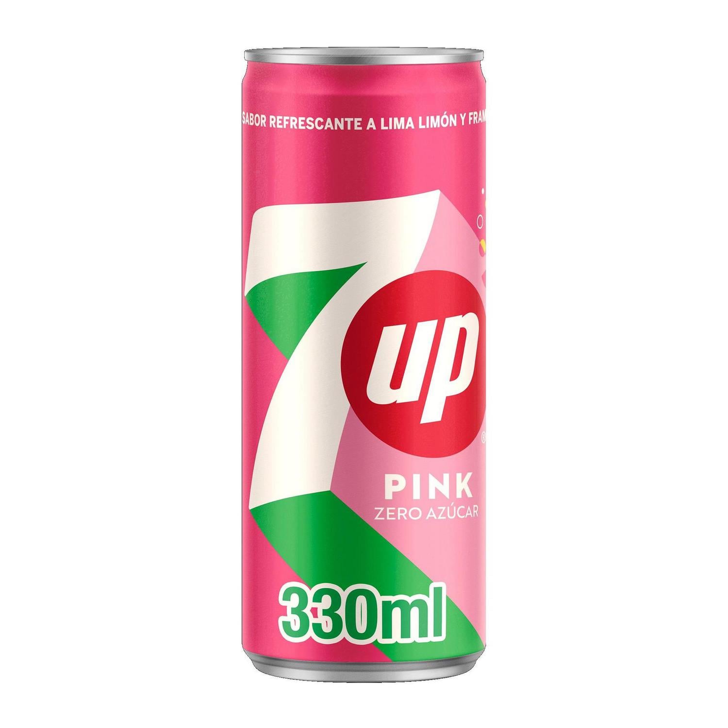 7UP Zero pink lemonade lata 33 cl.