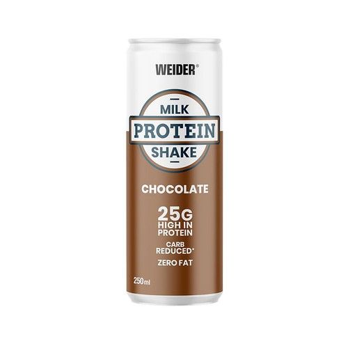 WEIDER Batido a base de leche desnatada con proteínas y edulcorantes sabor chocolate WEIDER 250 ml.