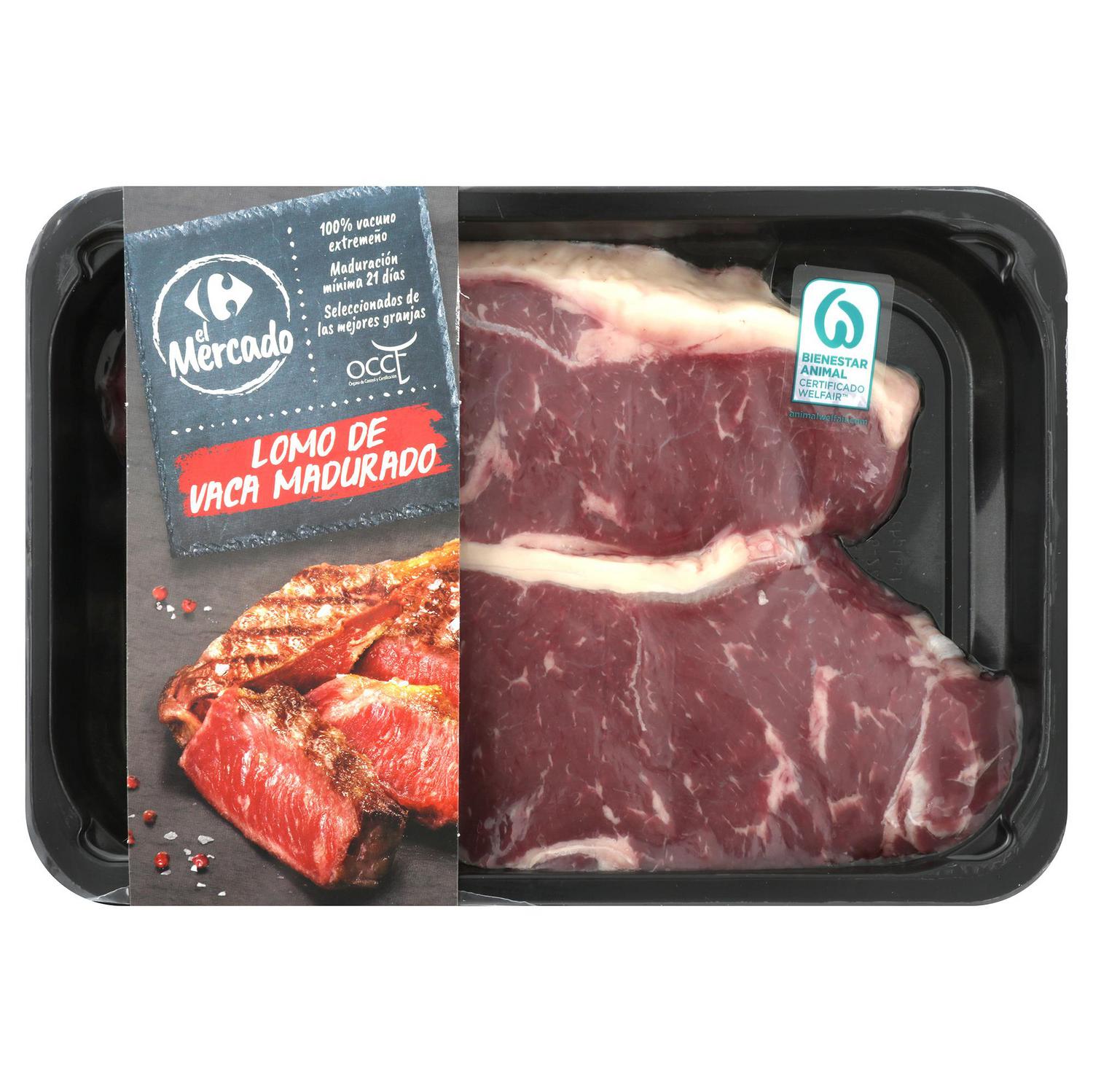 Entrecot de Vaca Madurada 100% Extremadura Carrefour El Mercado 600 g aprox