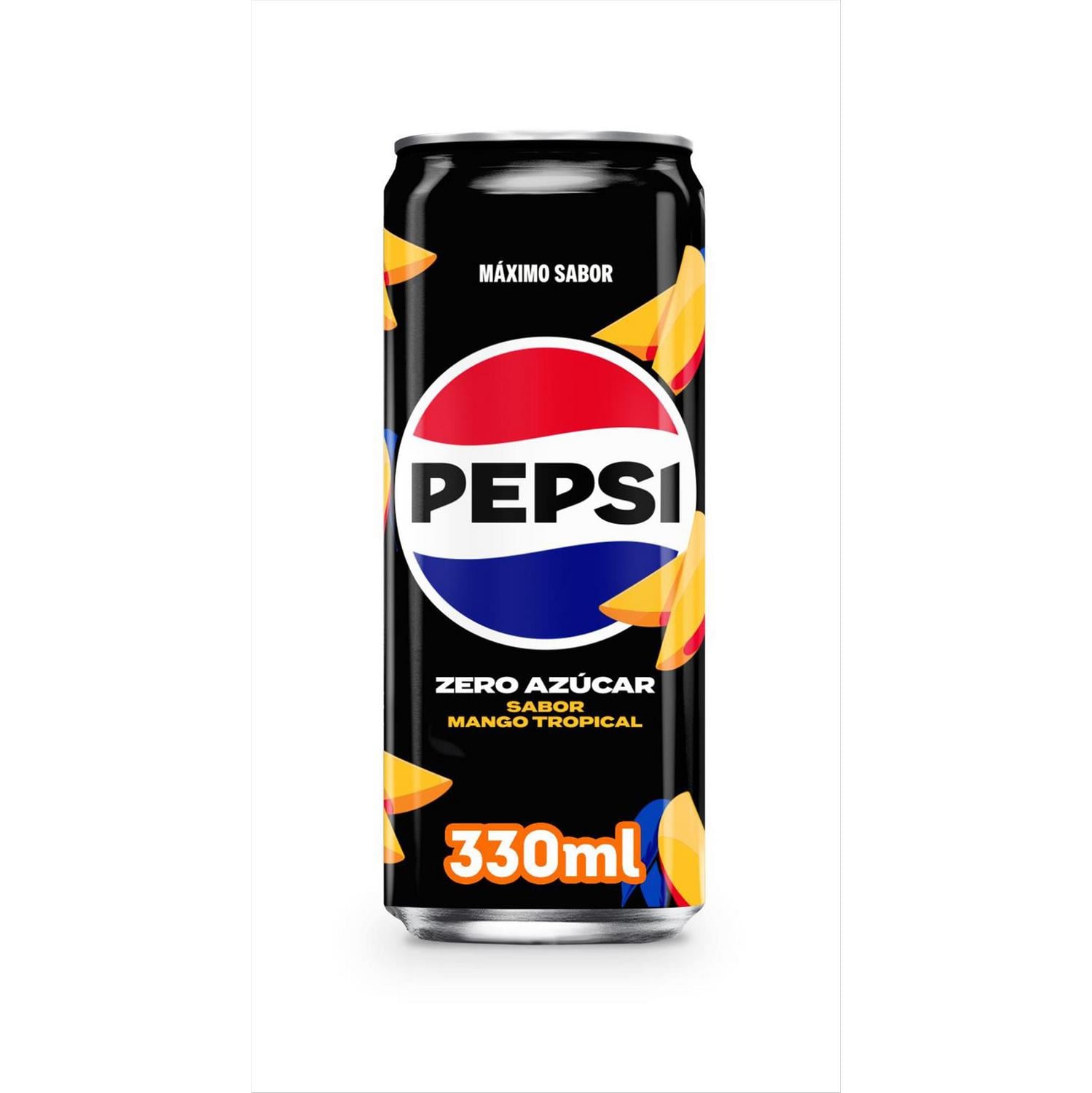 Pepsi Zero azúcar sabor mango tropical lata 33 cl.